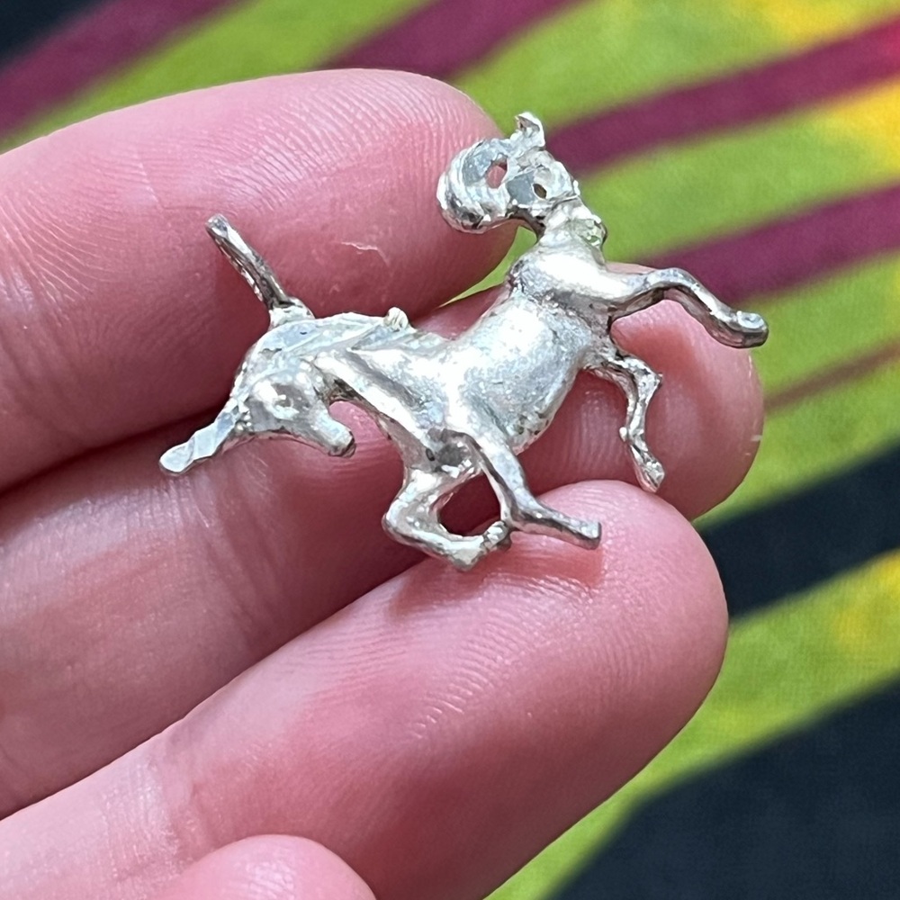 VTG Whimsigoth Sterling Silver 925 Unicorn Pendant Charm - Picture 4 of 6